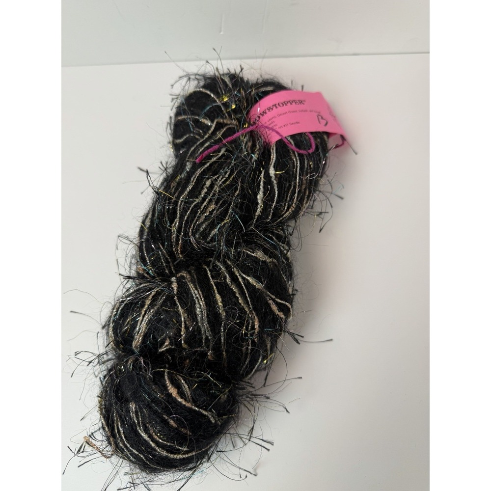 Ironstone‎ Yarn Showstopper 3 Yarns Desert Flower Eyelash Mohair Midnight Sky
